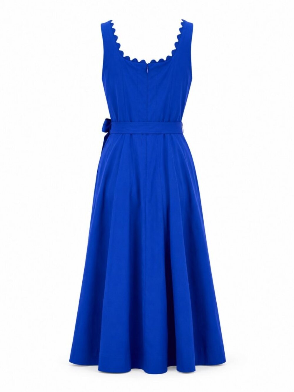 Anne Klein Blue MIDI Dress Fit and Flare Sleeveless Size 8 NWT - Picture 6 of 6